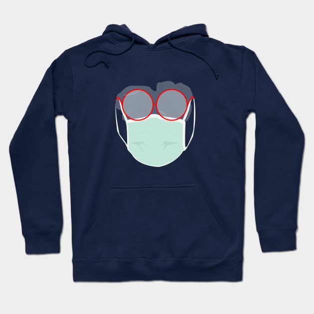 foggy glasses, face mask Hoodie by tita